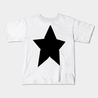 Minimal Chonk Black Star Kids T-Shirt